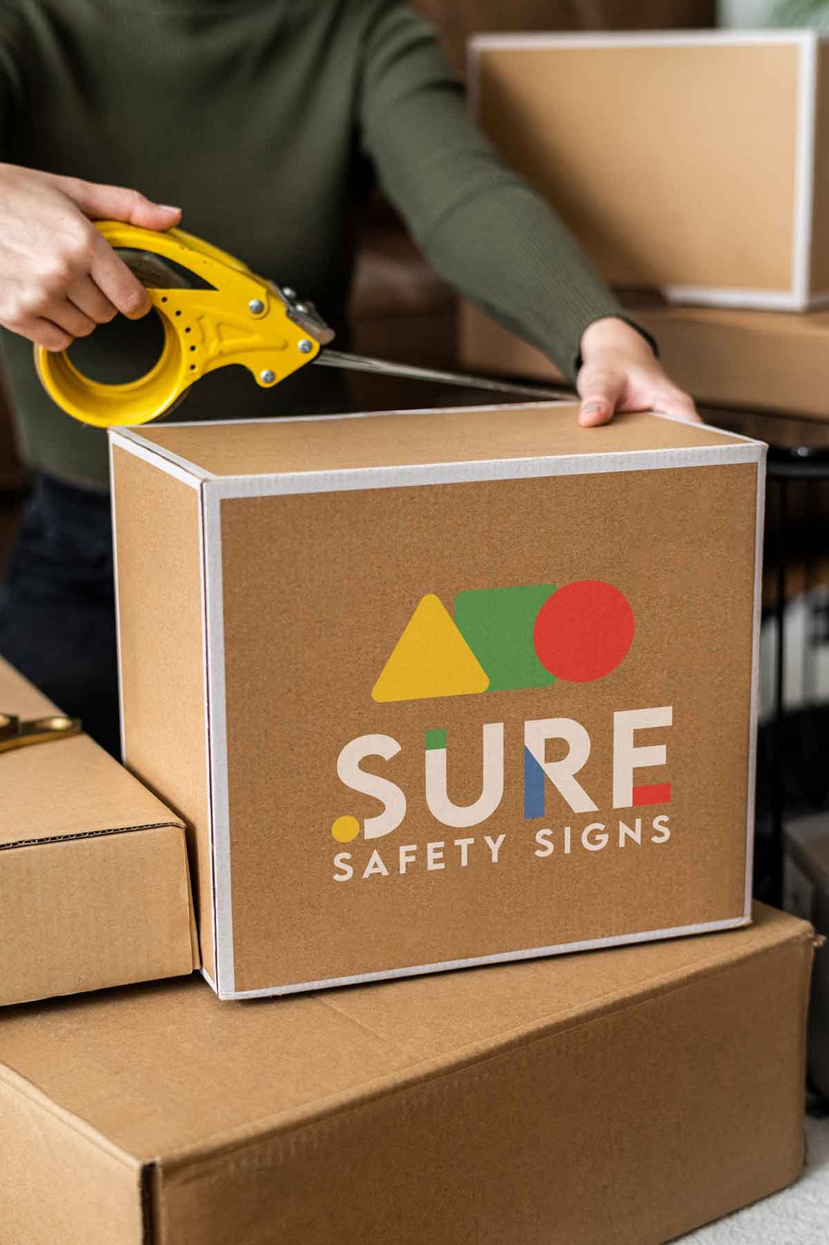 Sure Box Warning Exclusion Zone Sign | Construction — Sure Safety Signs