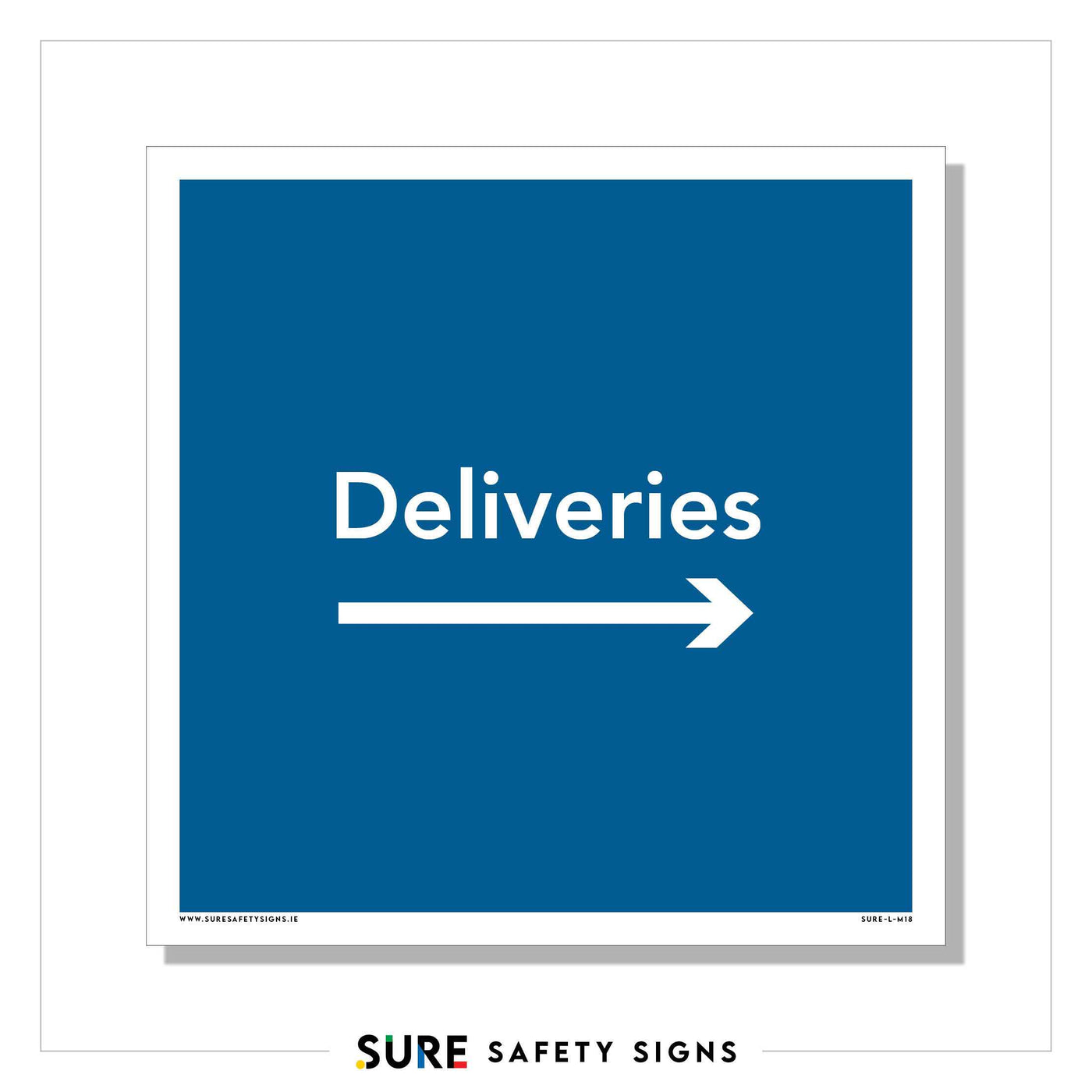 Deliveries Right Sign | Directional — Sure Safety Signs
