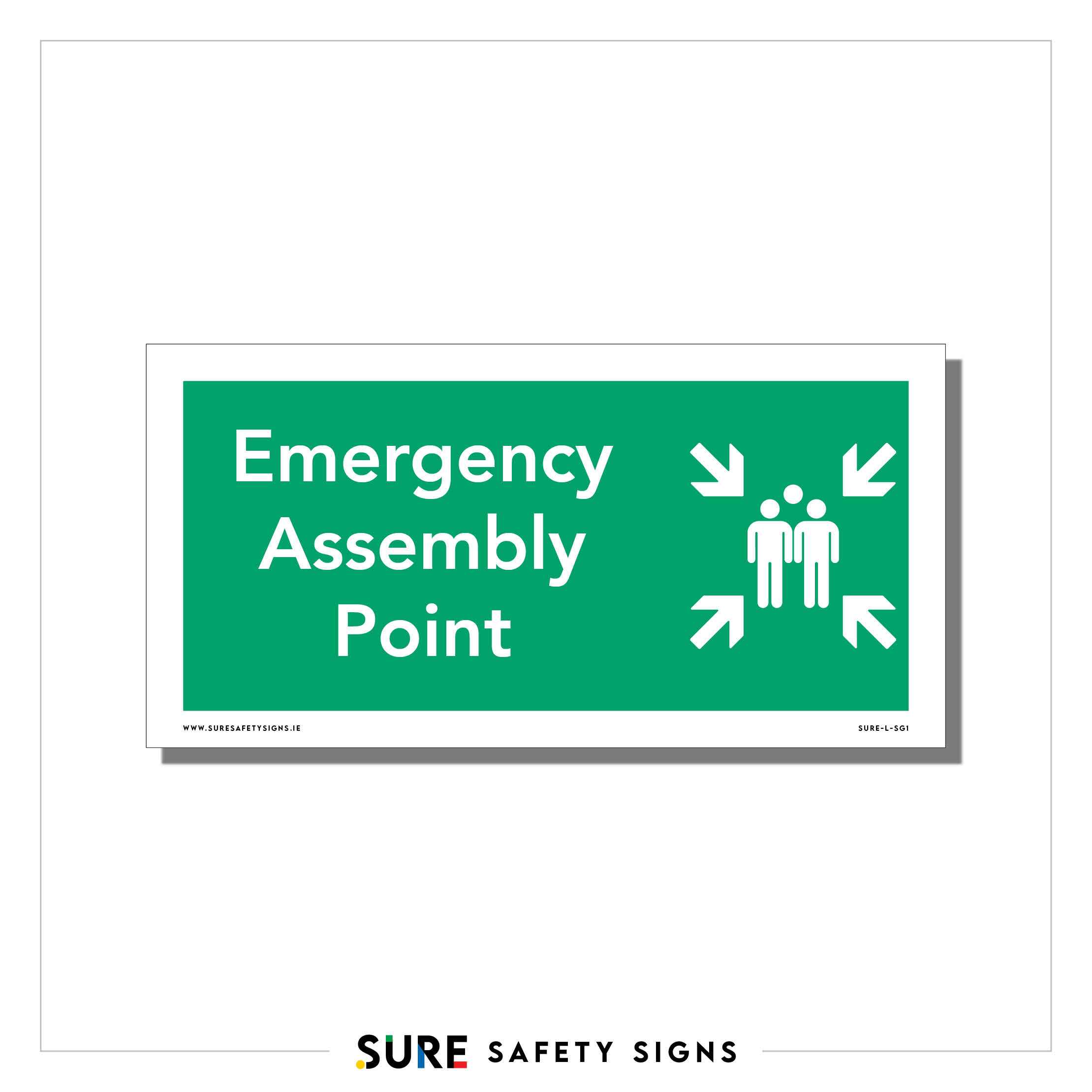 Emergence Point Sign Emergency Assembly Point Sign | Fire Safety — Sure Safety Signs