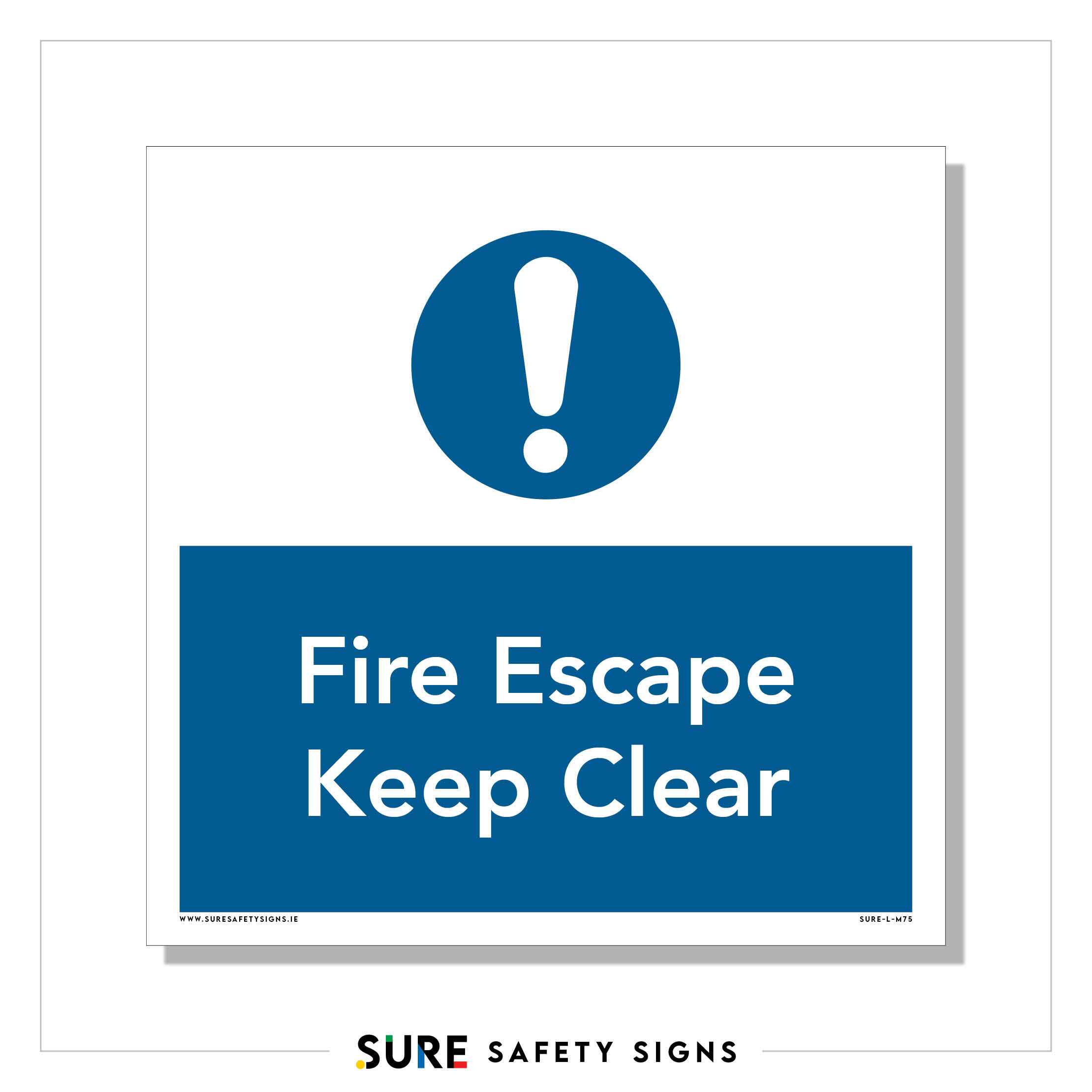 Fire Escapse Sign Fire Escape | Safety Sign — Sure Safety Signs