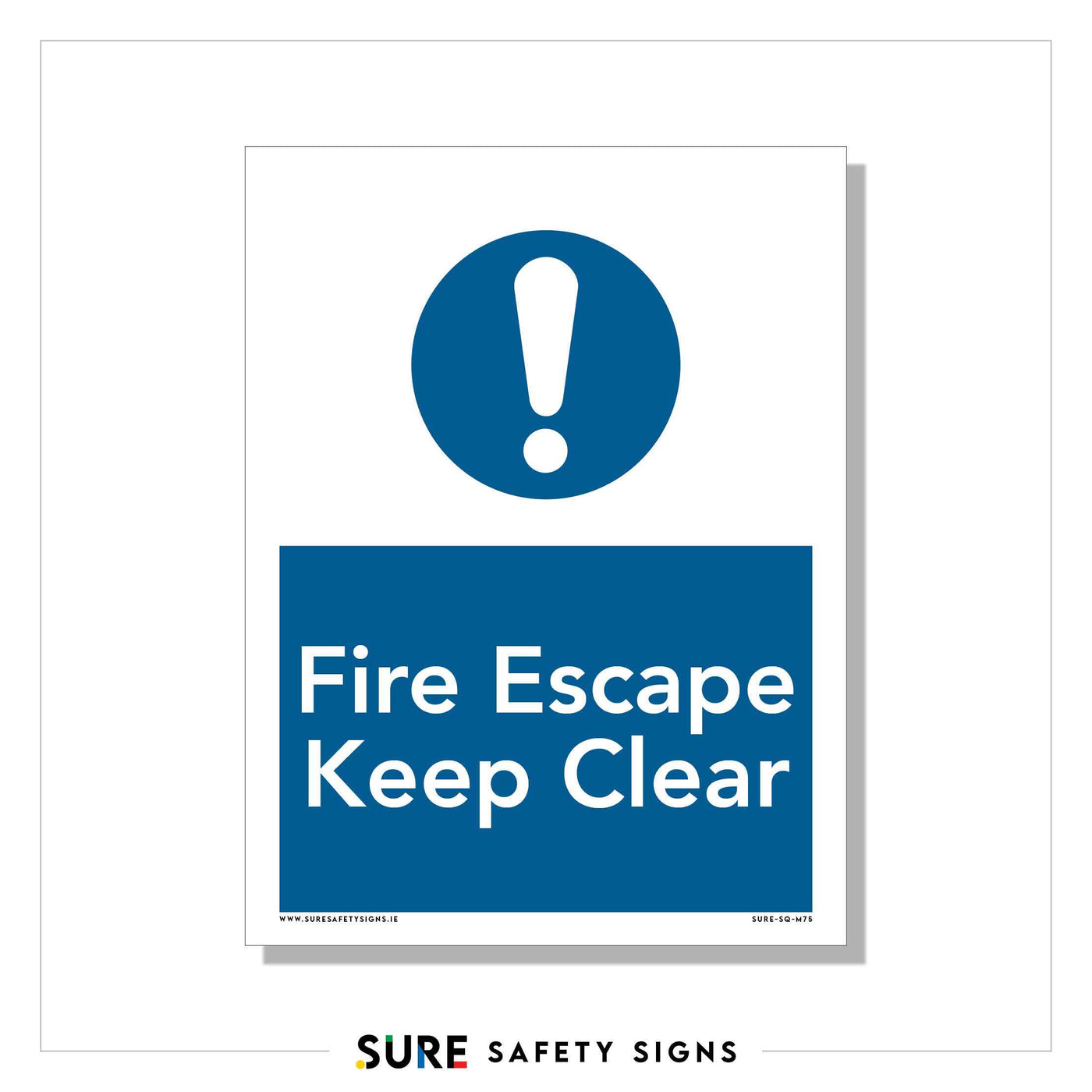 Fire Escape | Safety Sign — Sure Safety Signs