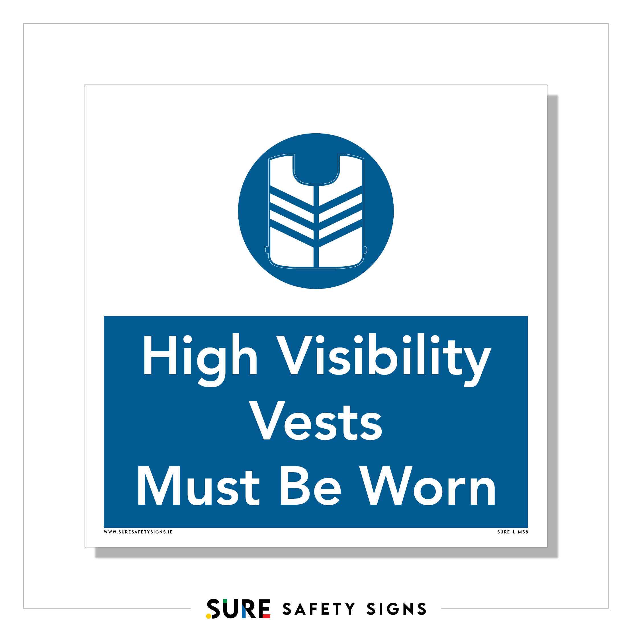 High Visibility Vests Sign | PPE — Sure Safety Signs