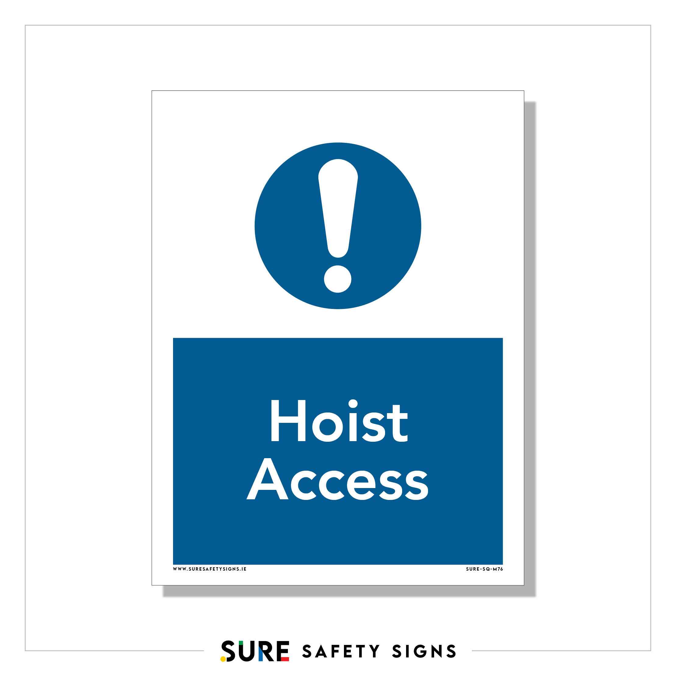 Access Equiment Sign Hoist Access Sign | Directional — Sure Safety Signs