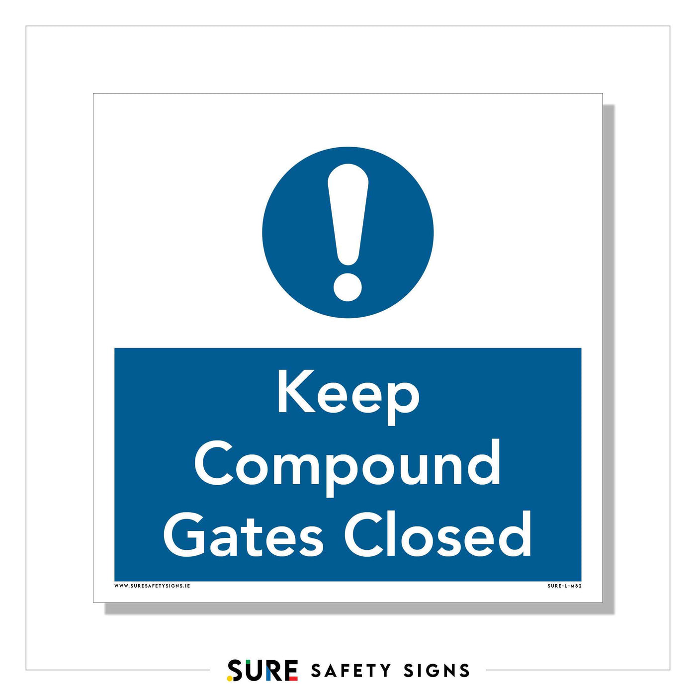 Compound Gates Sign | Site Safety — Sure Safety Signs