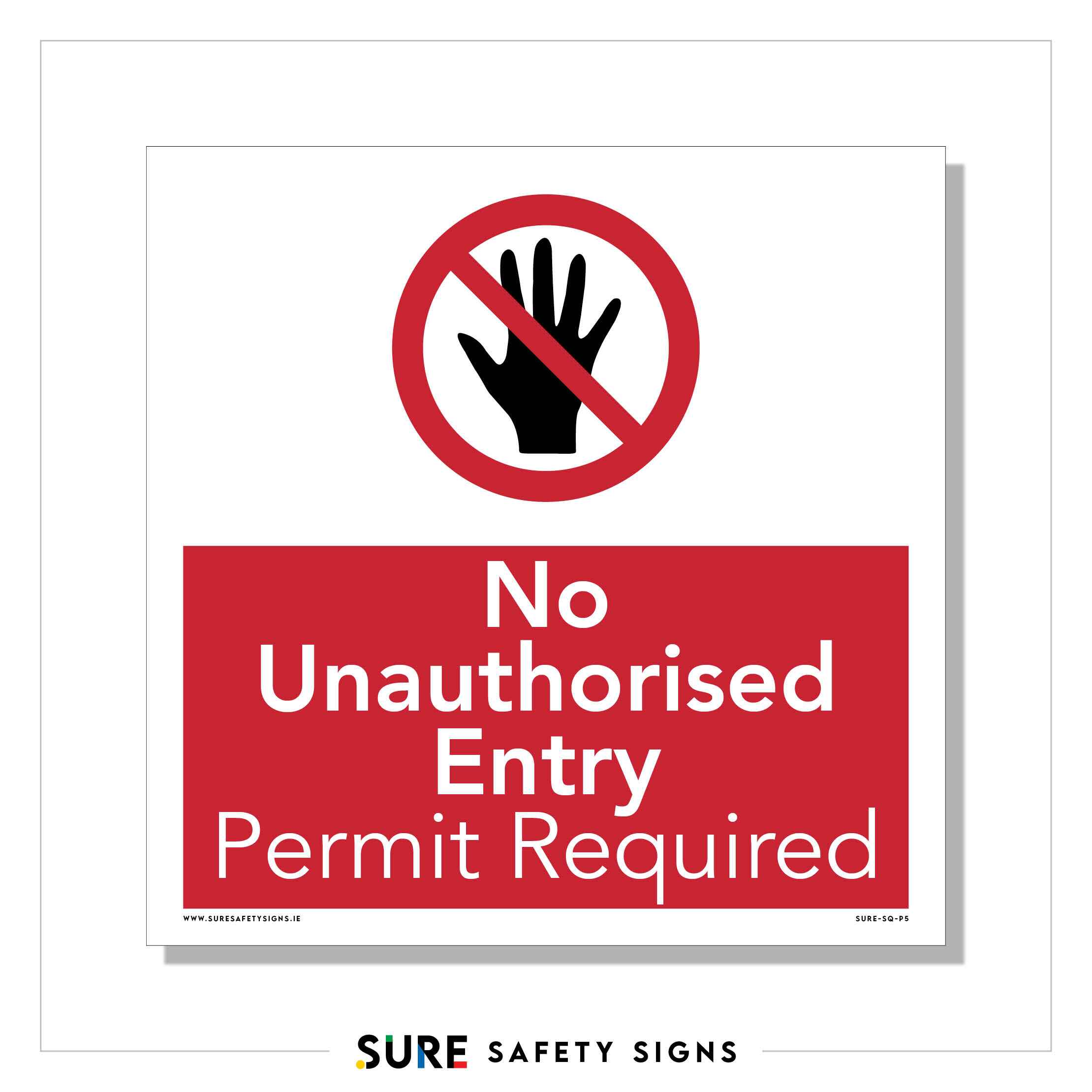 Permit Required | Entry Sign — Sure Safety Signs