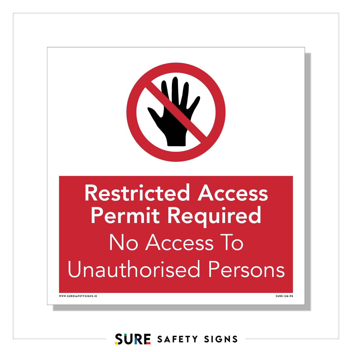Restricted Access Permit | Sign — Sure Safety Signs