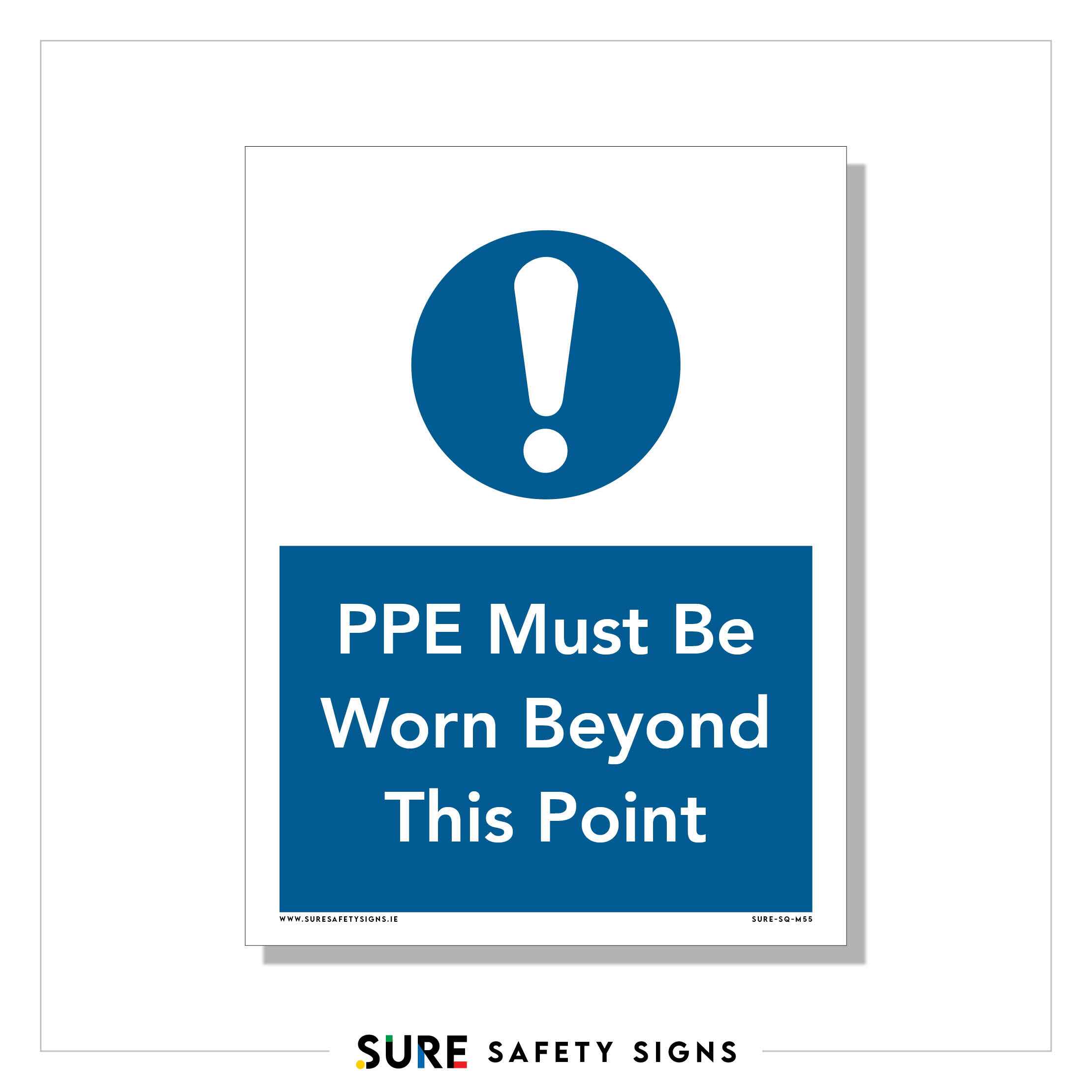 PPE Required Sign | Construction Safety — Sure Safety Signs
