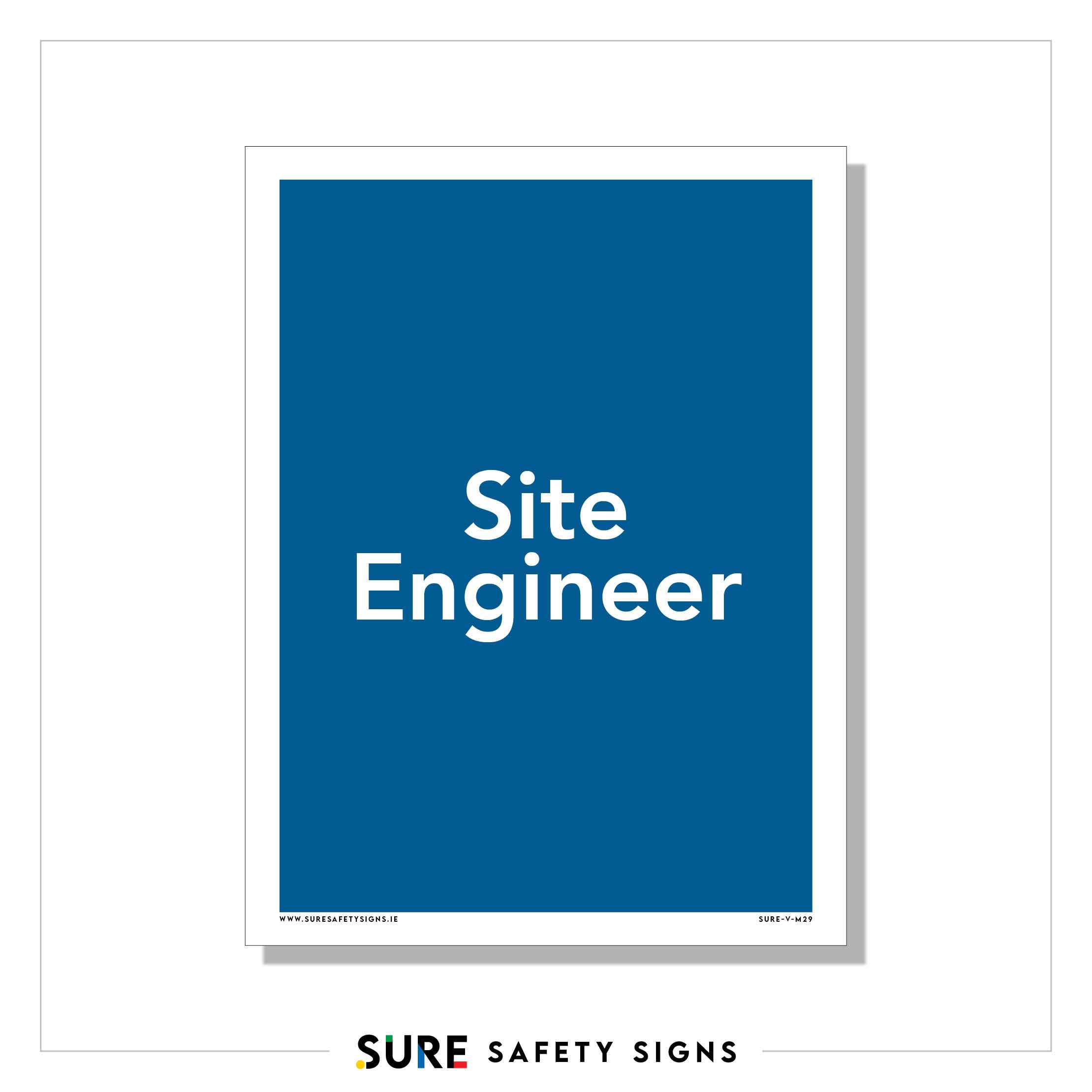 Site Engineer Sign | Construction — Sure Safety Signs