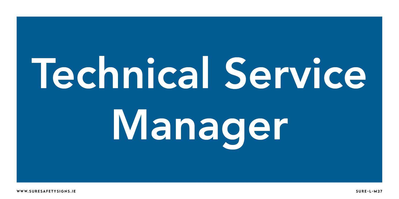Technical Manager Sign | Site Directional — Sure Safety Signs