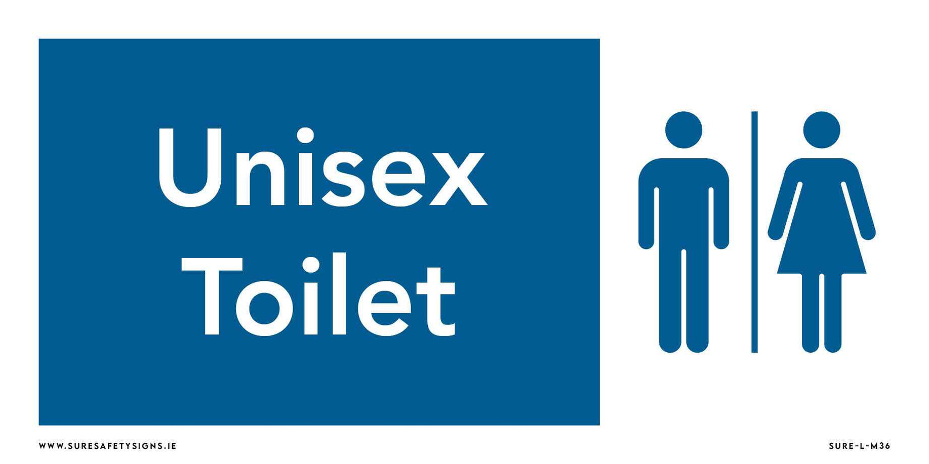 Unisex Toilets Sign | Facility Signage — Sure Safety Signs