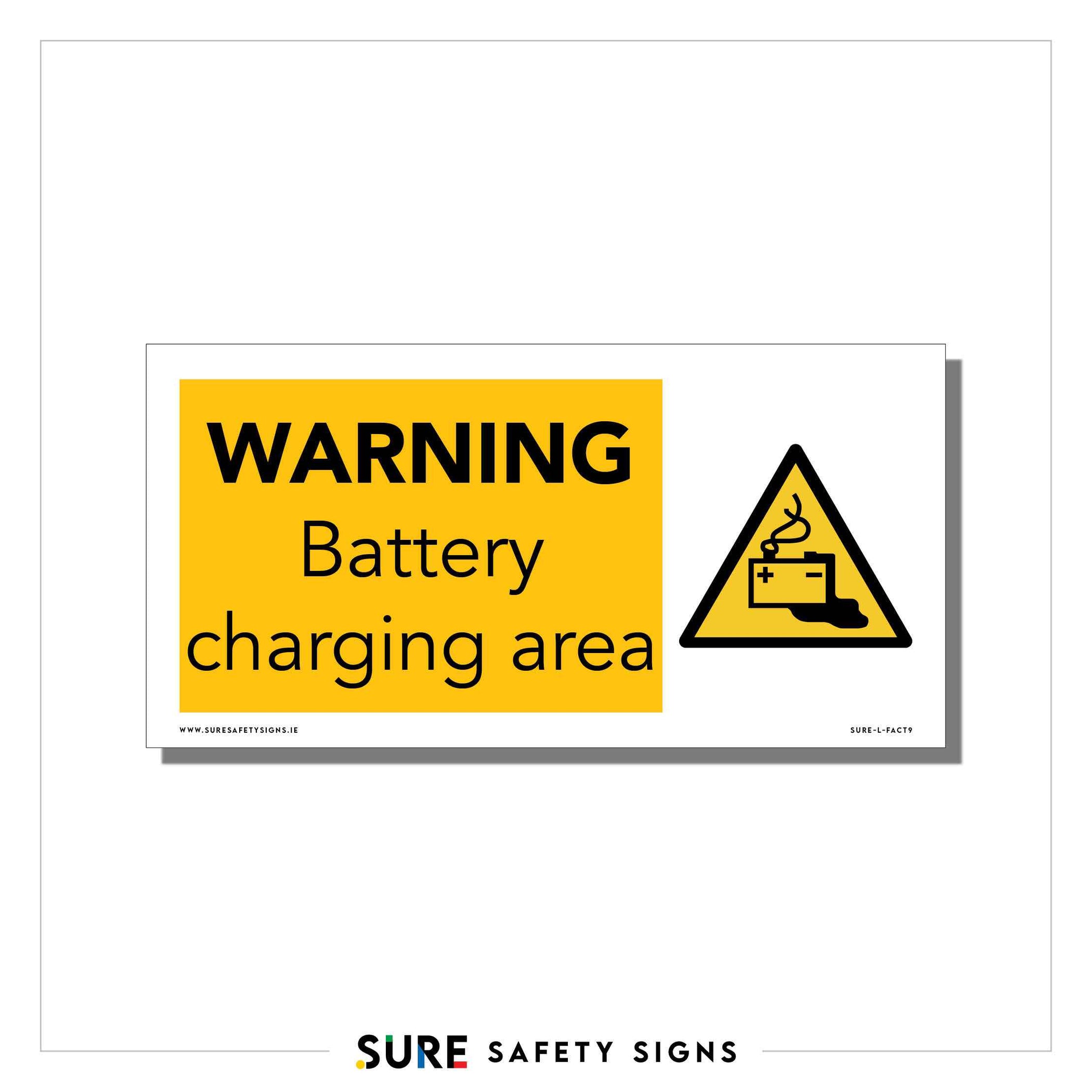Battery Charging Sign | Hazard Warning — Sure Safety Signs