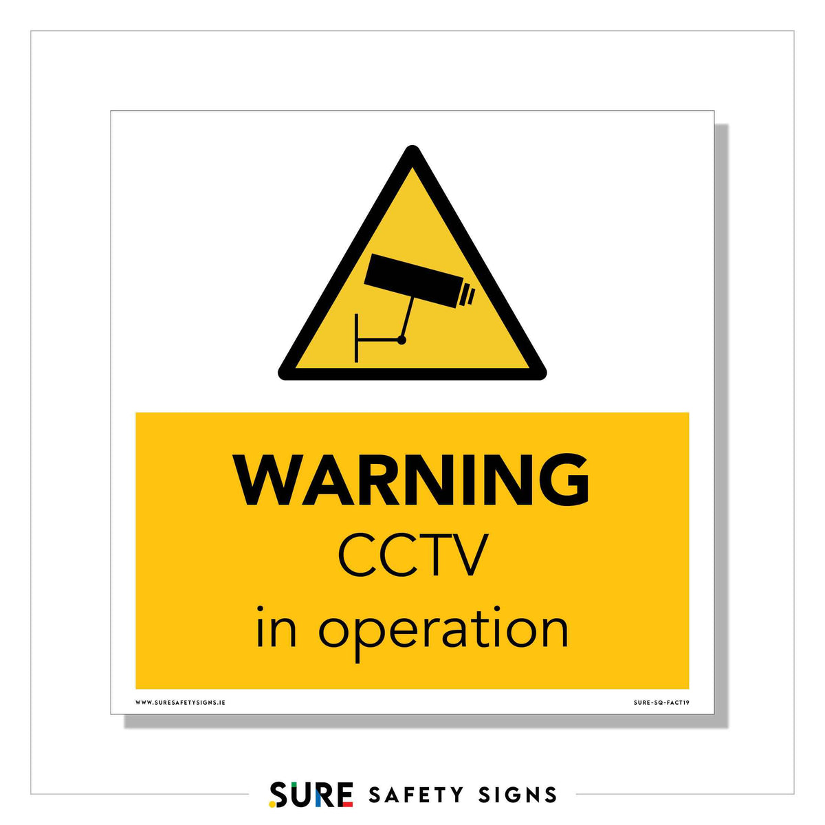 Warning CCTV Sign — Sure Safety Signs