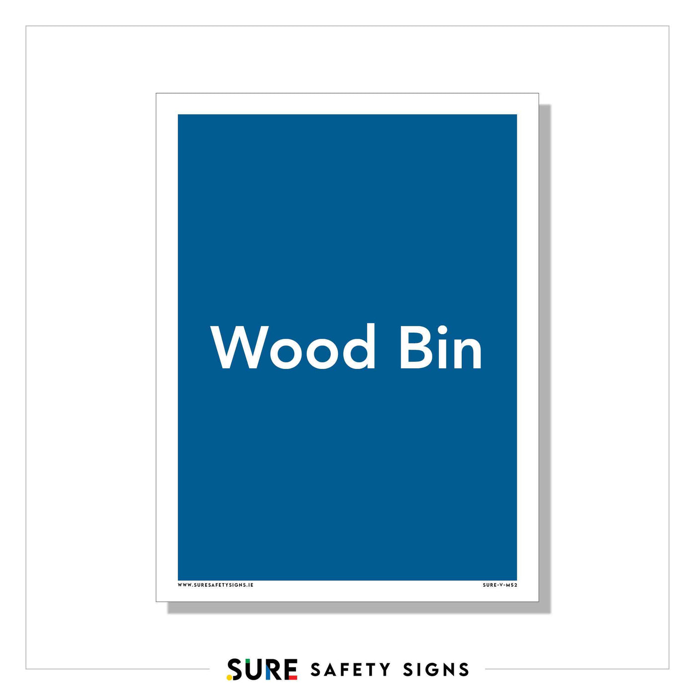 Wood Bin | Rubbish Sign — Sure Safety Signs